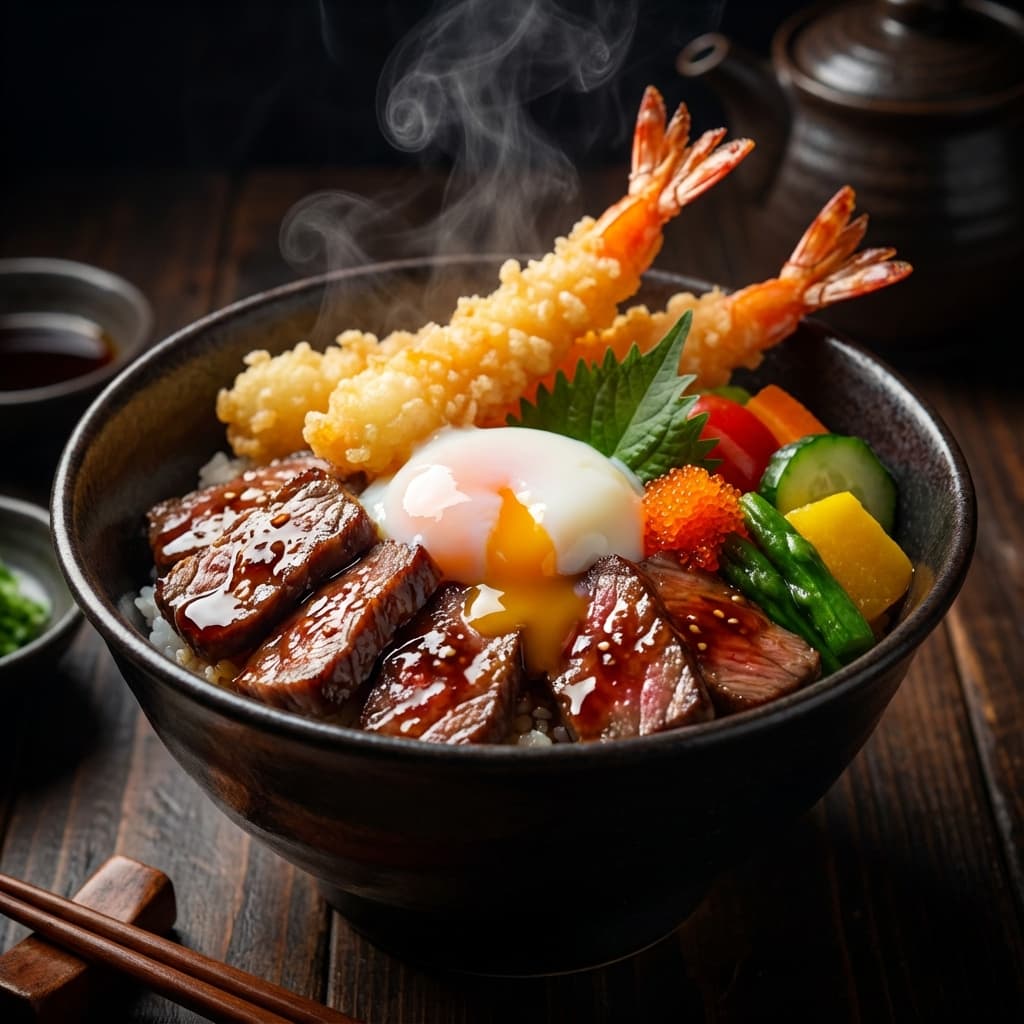 Assorted Donburi Rice Bowls
